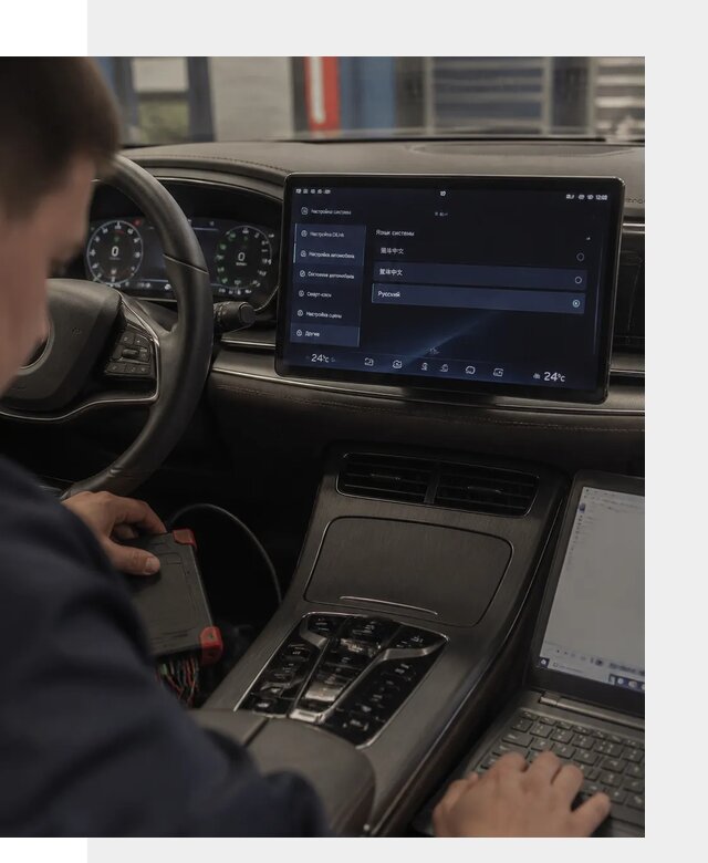 Русификация автомобиля BYD HAN для эксплуатации в Каменке