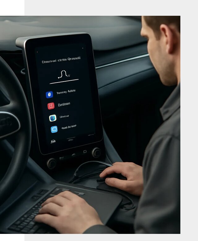 Установка приложений Lynk Co на автомобиль в Каменке